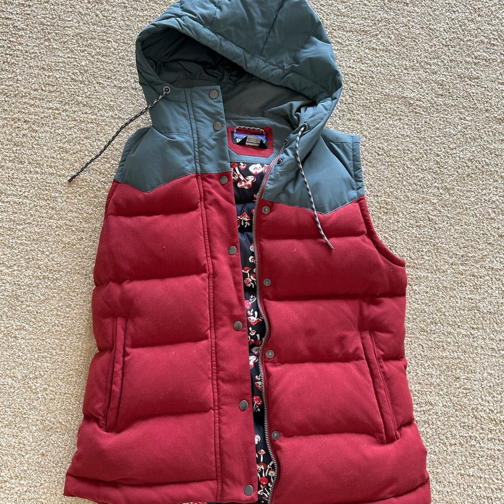 RARE 🍄 Patagonia women’s bivy hooded down vest